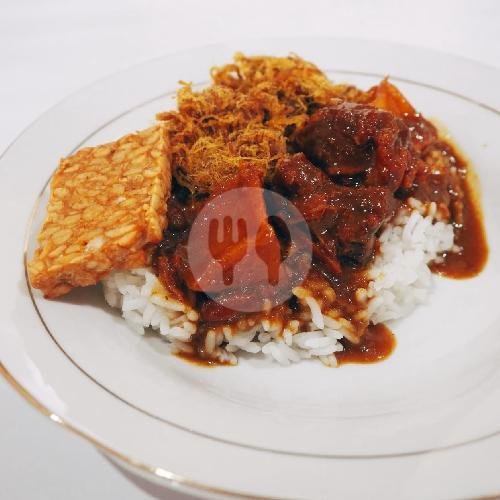 Nasi Campur Kering menu Rawon Pak Pangat, Deltasari
