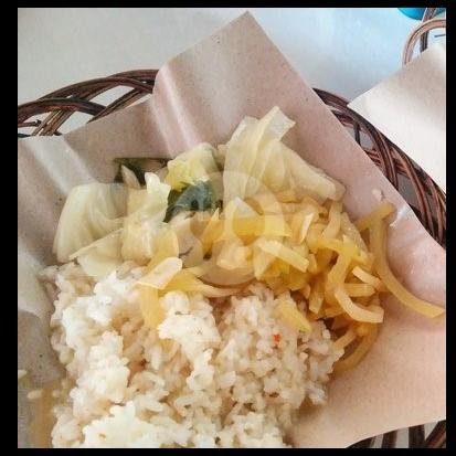 Nasi Putih menu Ayam Geprek Bu Rum, Pringgodani