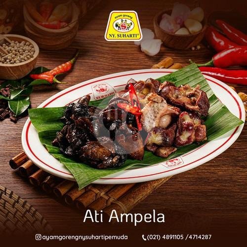 Ati + Ampela ( 1  Porsi   ) menu Ayam Goreng Ny Suharti, Pemuda