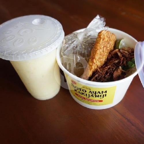 Sarapan 1 (Nasi Soto Cup + Tempe + Perkedel/Tahu) menu Soto Ayam KakiJangi, Jalan Damai