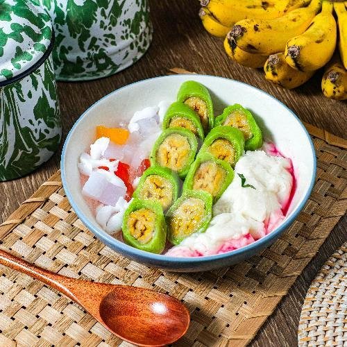 Pisang Ijo Kopyor menu Pisang Ijo Mertua, Tebet