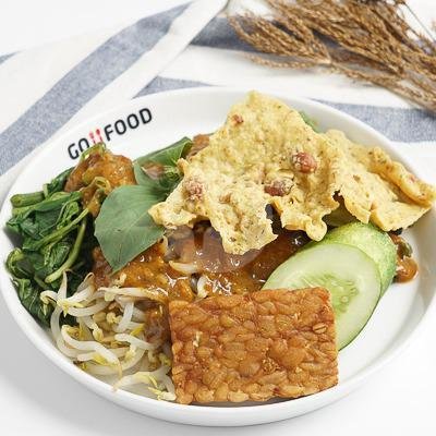 Udang + Tempe + Nasi menu Warung Bu Nur, Klojen