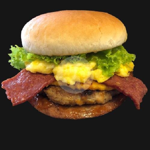 English Breakfast Burger menu Ini Burger, Batu Ampar