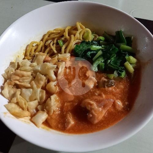 Mie Ayam Saos Spaghetti + Kerupuk menu Mie Ayam Saos Spaghetti Zahra Food, Kiaracondong