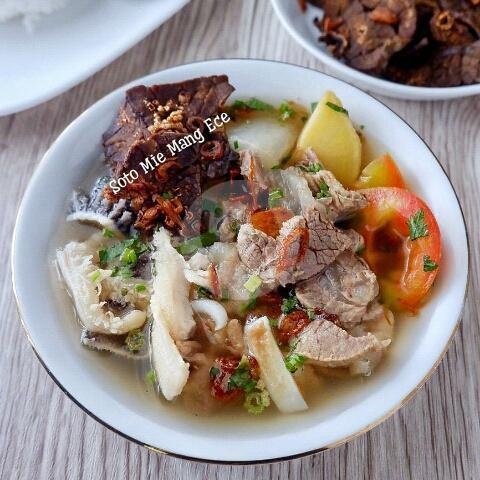 Lo'mie Ayam Komplit menu Soto Mie & Mie Kocok Mang Ece, Sukabumi