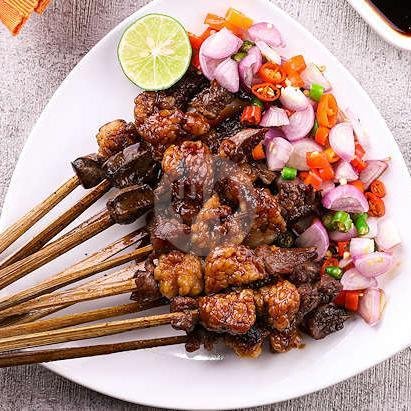 Sate Kambing 5 Tusuk + Nasi menu Sate Warung Pojok Azizah, Gubeng