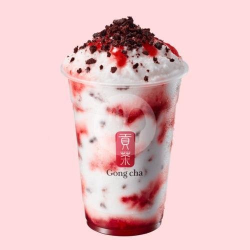 Strawberry Chocolate Earl Grey Smoothie menu Gong cha, Lotte Shopping Avenue