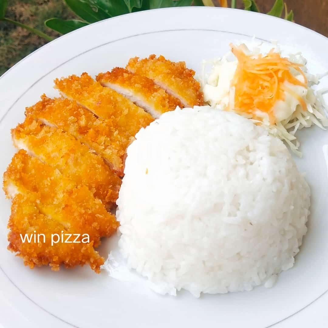 Nasi Chicken Katsu menu Win Pizza, Sendang Mulyo