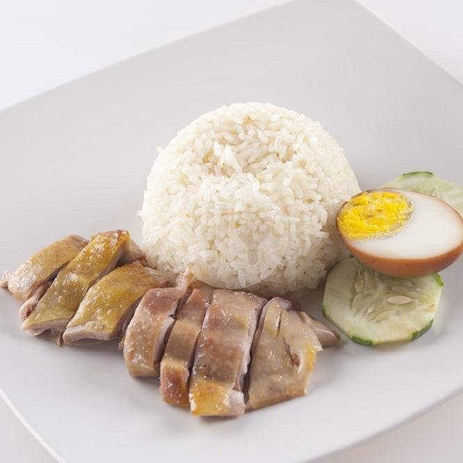 Nasi Hainan Ayam Kombinasi menu Chasio Garing Madu Hoksiong, Tidar