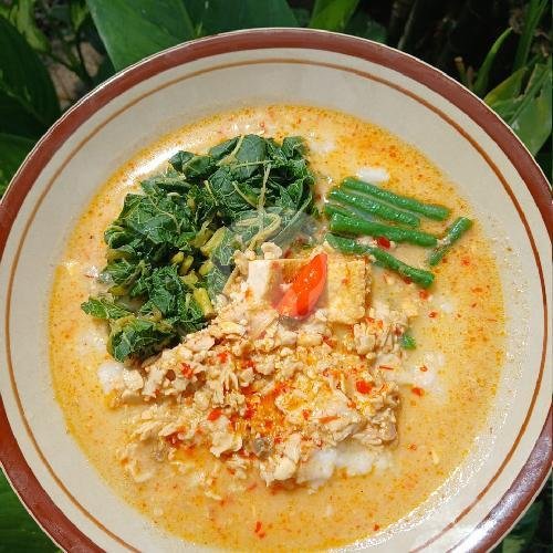 4 Tahu Bacem menu Bubur Ayam dan Nasi Liwet Pertanian, Colomadu