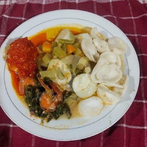 Lontong Sayur Khas Aceh Balado menu Mie Aceh & Teh Tarek Bang Ahmad, Tlogomas