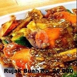 Rujak Buah menu Lotek Nene, Riung Hegar