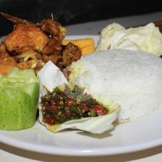 Nasi Ayam Bakar Paha menu Sie Jeletot, Simpang