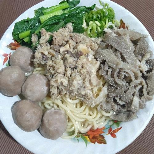 Seporsi Mie Baso Pangsit menu MIE BASO 55 PASAR MAMBO