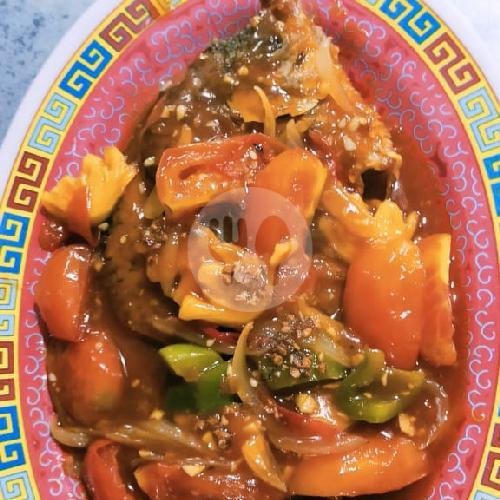 Kakap Tahu Tausie menu Rm Athu 107 (Simpang Tiga Krendang) Masakan Kalimantan, Krendang Raya