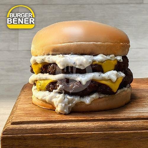 Bener 3 Cheese Garlic menu Burger Bener, Kelapa Gading