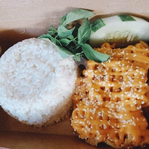 Paket Ayam Geprek Keju Cheddar Parut menu Ayam Geprek dan Kremes Garasi Ayam Sumber, Pajajaran