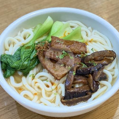Miso Udon menu RM Vegetarian Karuna, Kembangsari