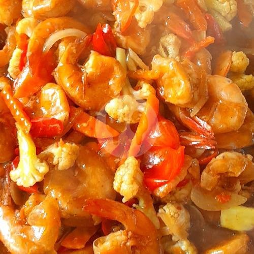 Udang Masak Pedas (Tanpa Nasi) menu Chinese Food Mbak Mamik (Halal), Jalan Danau Tigi C2 H11