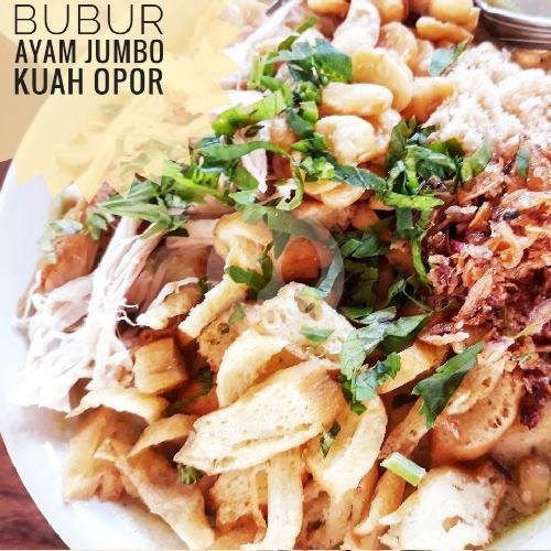 Bubur Ayam Sate Usus Kuah Opor menu Bubur Ayam Kang Sam Dan Kupat Opor Bandung, Damai