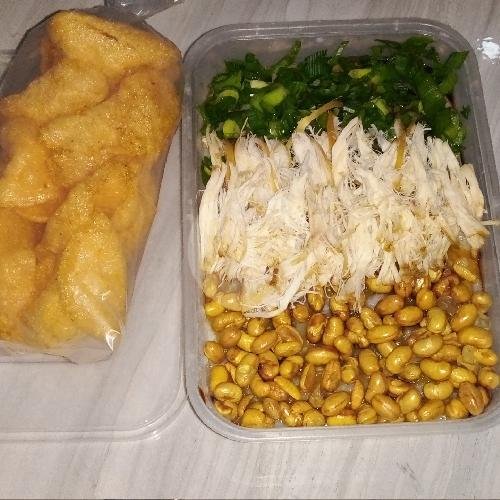 Bubur Ayam Spesial Porsi Besar (kemasan box plastik 750ml) menu Bubur Ayam Tangerang Mas Tris, Talun