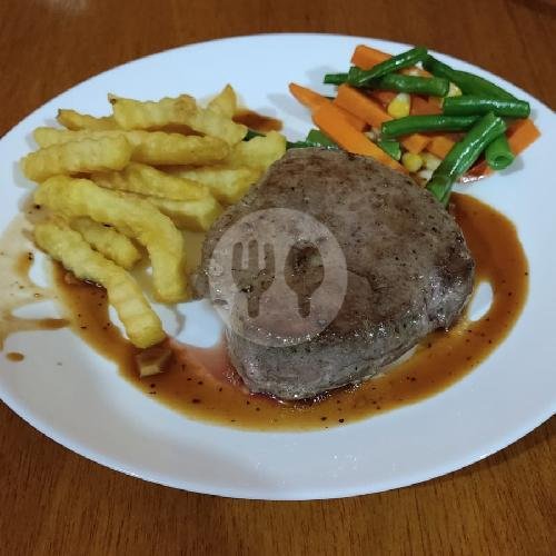 Spaghetti Chicken Oriental menu Jimotu Steak & Pasta, Jati Cempaka