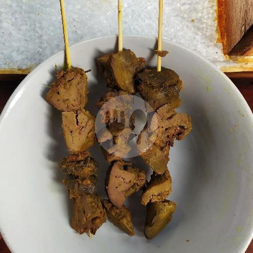 Sate Ati menu Bubur Ayam Boga Rasa Pak Bewok, Jagakarsa