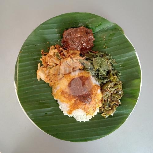Nasi Bungkus Kepala Kakap menu Nasi Padang Roda Baru 36, Rancabango