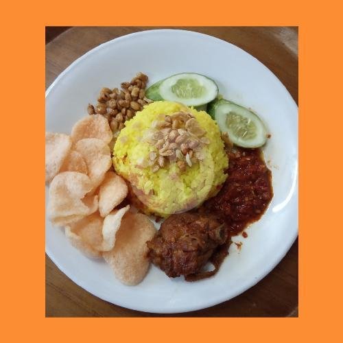Paket Nasi Kuning D menu Wasap Warung Sarapan, Cihanjuang