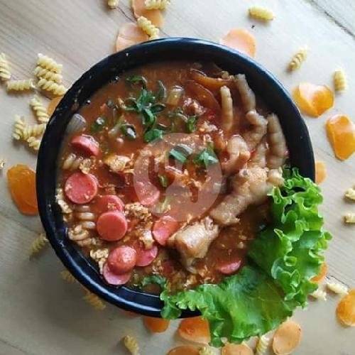 Seblak  Bakso / Sosis / Ceker  Level 5 - 6 ( Nyemek / Kuah / kering ) menu Seblak & Ayam Geprek Happy Tummy, Taman
