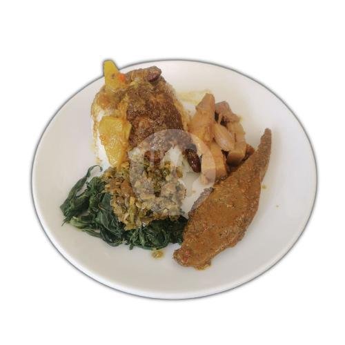 NASI RENDANG DAGING UNI MEGA menu NASI RENDANG DAN SATE PADANG UNI MEGA, MENDUT REGENCY