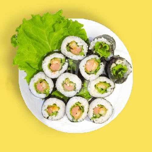 Chicken Floss Sushi Roll menu Eonnie Kitchen, Karanganyar