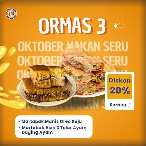 Martabak Manis Keju menu Martabak Legit Group, Riung Bandung