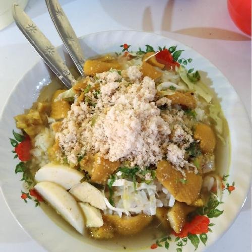 Kuah Soto Ayam Paha menu Soto Ayam Lamongan Cak Lazim, Tenggilis Mejoyo