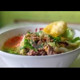 Nasi Putih / Ketupat menu Sroto & Mendoan Eling Eling, KH. Abdullah Syafei