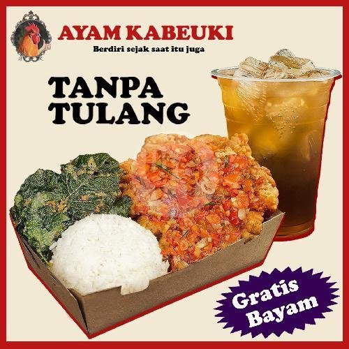 Nasi + Ayam Geprek Tomat + Lemon Tea + Toping menu Ayam Kabeuki, Geprek, Dago