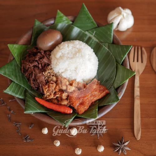 Nasi Gudeg Krecek Telur menu Gudeg Bu Tatik, Prawirotaman