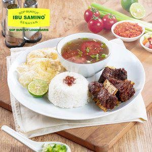 Paket Tongseng Daging + Nasi menu Sop Buntut Ibu Samino Senayan, Permata Hijau