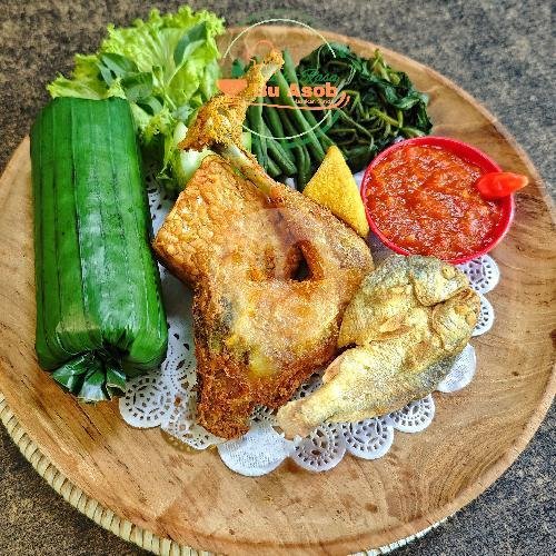 Nasi Timbel Ayam Goreng menu Outlet Rasa Bu Asob, Delta Sari
