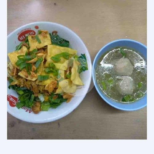 Mie Ayam Pangsit Rebus menu Mie Ayam Bakso Pak Man, Mampang Prapatan
