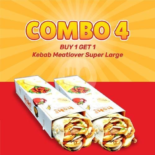Combo E (Buy One Get One Special Kebab (Super Large) menu Koki Kebab Premium, Soekarno Hatta