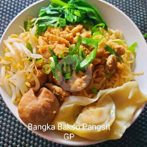Mie Bangka Bakso Pangsit. (Halal) menu Mie Ayam Bangka GP & Coffee, Tebet