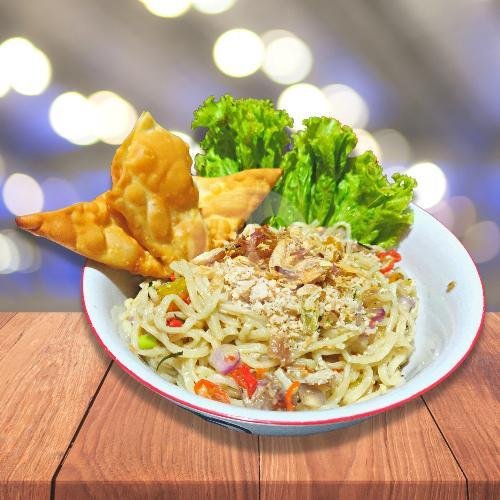 Mie Huhah Gurih  + Teh Tarik Mang menu Kedai Tarik Mang, Bandung Utara