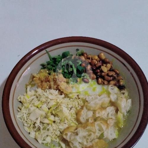 Bubur Ayam Polos + Cakue menu Bubur Ayam Nasi Kuning Nasi Uduk Mas Nono, Brigjen Katamso