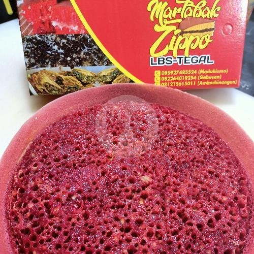 Red Velvet Coklat Susu menu Martabak Zippo LBS Tegal, Madukismo