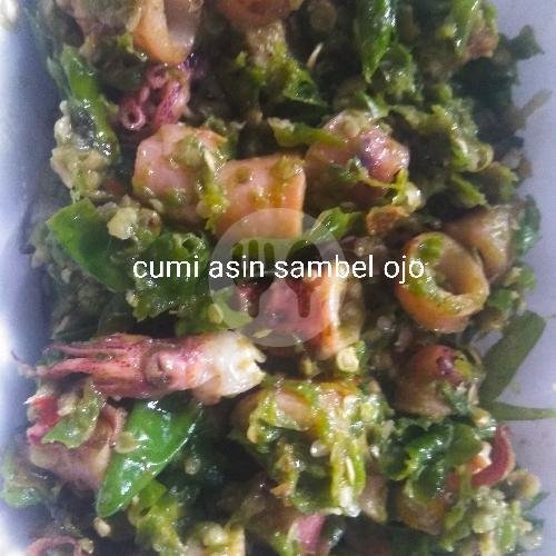 Jengkol Sambal Ijo menu Warung Lalapan Ibu Siti Surabaya, Sebelah Masjid Assyukur
