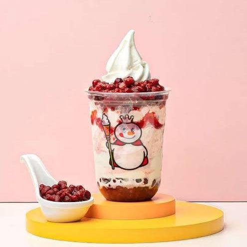 Strawberry Mi-shake menu Mixue Lontar, Sambikerep