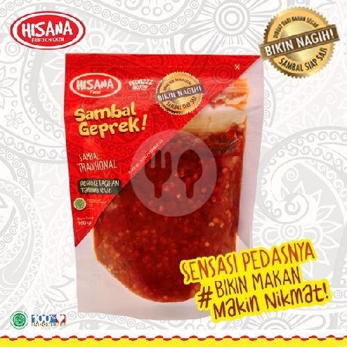 Sambal Geprek Pouch menu Hisana, Gading Raya