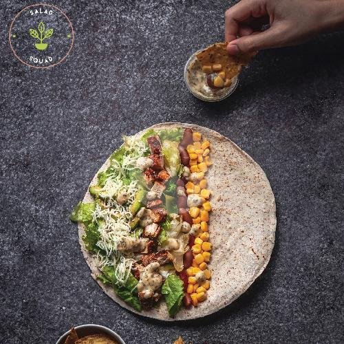 Dorito Taco Wrap (380cal) menu Salad Squad, Mlati