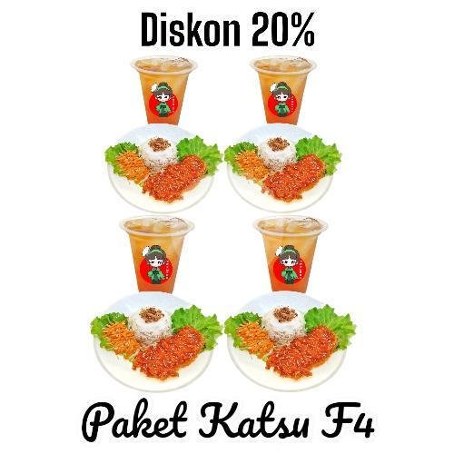 Bento Indigokatsu menu Azayaka Chicken Katsu, Amposari